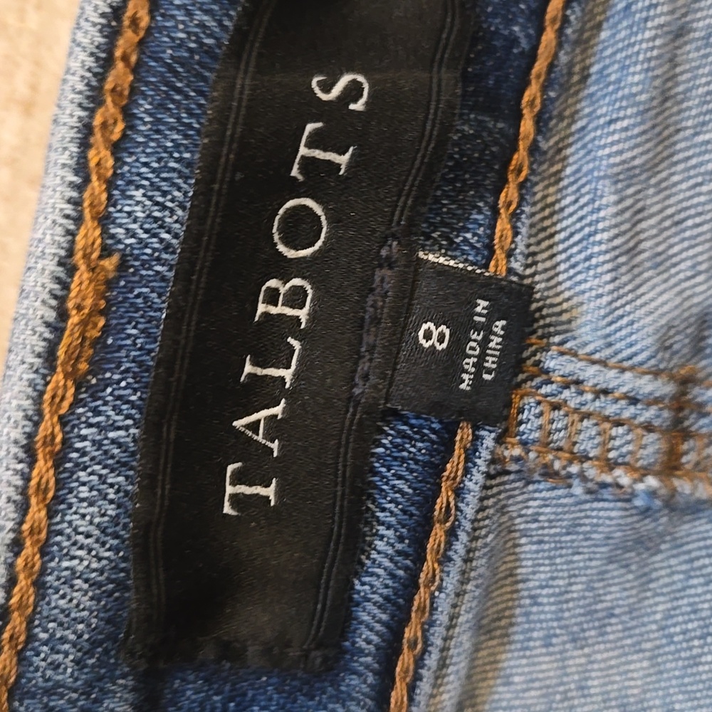 Talbot's Denim Blue Jean Pencil Skirt - Picture 4 of 8